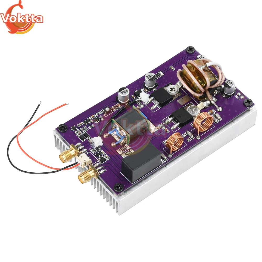 20W Shortwave Power Amplifier Module 2MHz-30MHz Adjustable Frequency Automatic Transceiver Receiver Module with Low-Pass Filter