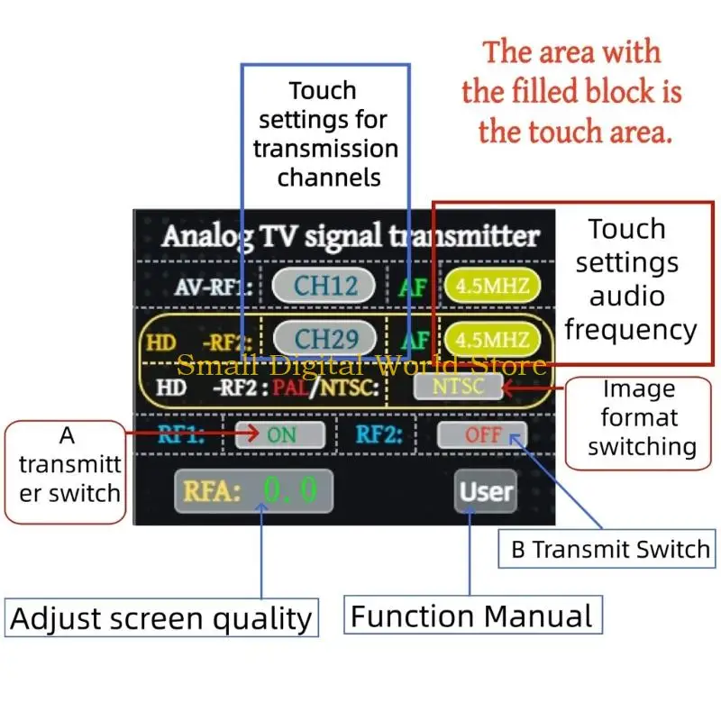 77UB TV300 Wireless Video Converter For TV With Double Channel Transmission And High Quality Support NTSC