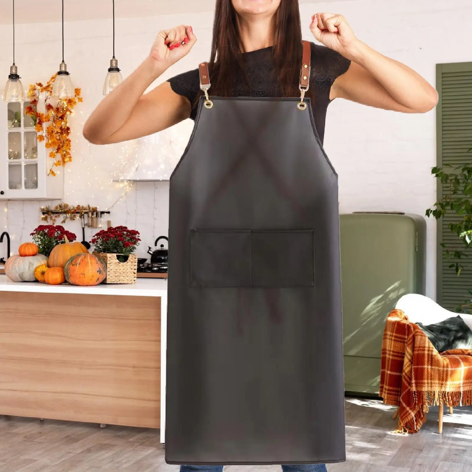 Tablier de chef en TPU, couleur résistante, imperméable, pour l'artisanat