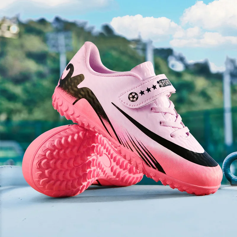 أحذية كرة القدم للأطفال، أحذية كرة قدم احترافية للأولاد والبنات، خفيفة الوزن ومقاومة للغاية، أحذية رياضية للأطفال غير قابلة للانزلاق #2