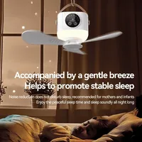 Portable Fan Tent Canopy Ceiling Fan 7200mah Long Battary Life Mini Outdoor Camping Fan Air LED Lights Lighting Remote Control