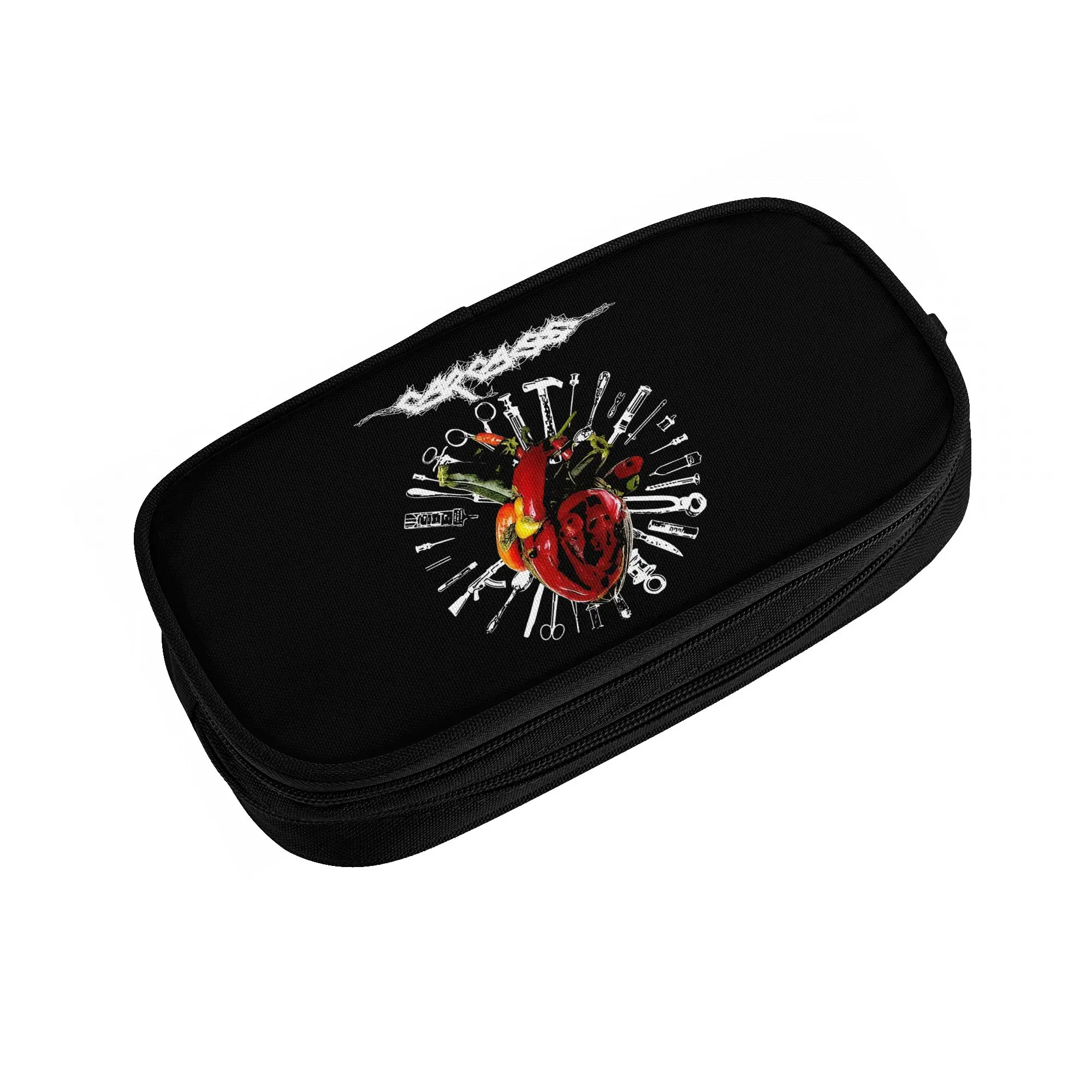 English Metal Band Carcass  Cute Pencil Case Boys Girls Large Capacity  Pencil Bag Students Stationery