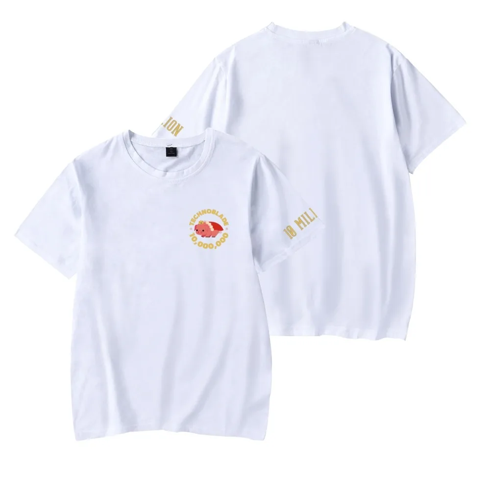 Горячая Распродажа 2022, футболка Technoblade 10 миллионов Subs с новым логотипом, команда мечты SMP MCYT Merch, Мужская/Женская Мужская футболка, Свитшот оверсайз