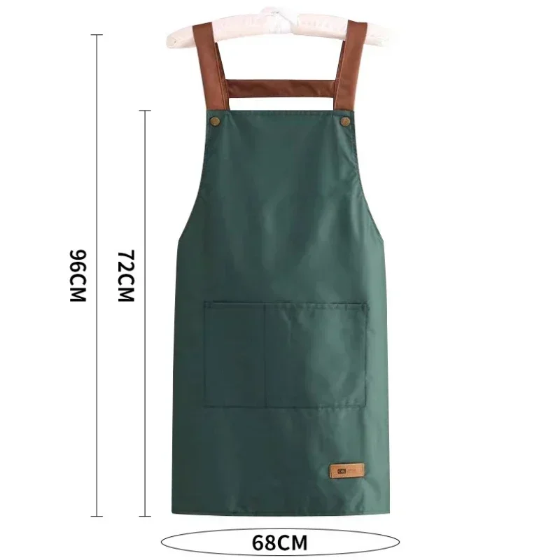 Resistant Dirt Apron Waterproof and Oil Resistant Household Kitchen Cooking Fashion Apron Adult Work Clothes Kitchen Accessories