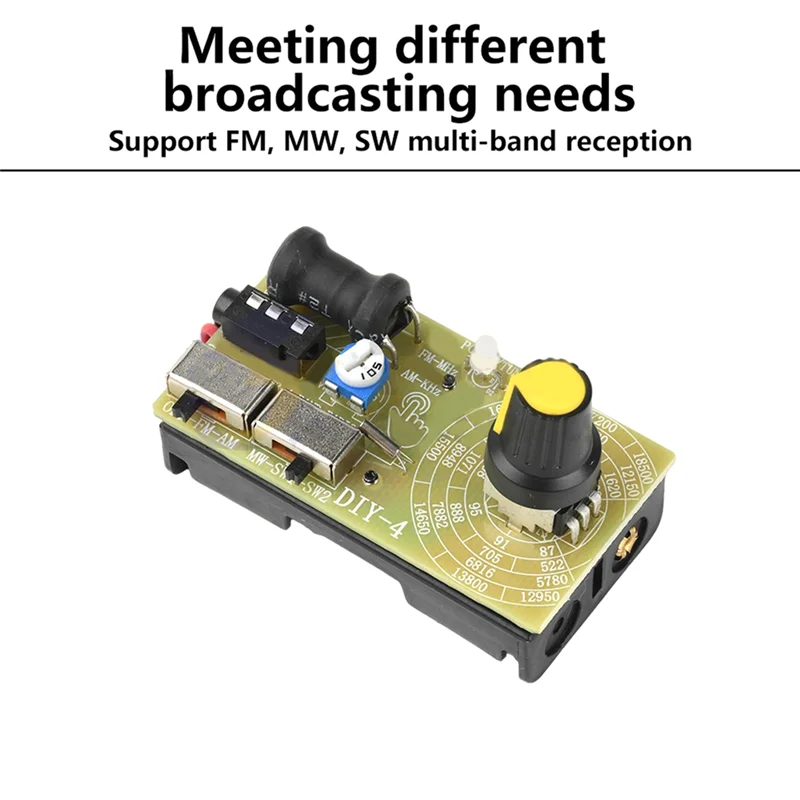 FM/MW/SW Multi Band Headphone Radio Medium Wave Short Wave Fm Radio Module Frequency Modulation PCB Circuit Board DIY