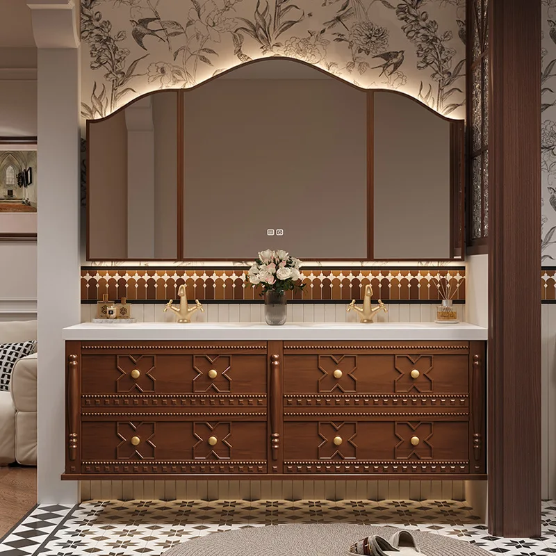 Oak Wash Up Bathroom Cabinets Minimalist Design Modern Retro Bathroom Cabinets Living Room Home Furniture Gabinetti Ls50ysg