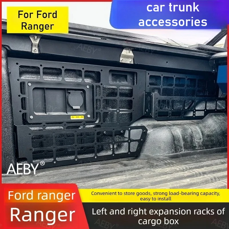 For Ford Ranger 2022-2026 Elastic stretch cargo net,Car trunk extension net rear cargo box fixing bracket,Car accessories
