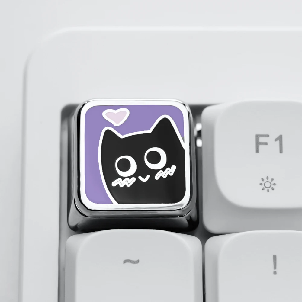 Low Profile Keycaps Mechanical Keyboards Metal Keycaps ESC Arrow Cute Cat Custom Magnetic Gaming Key Caps