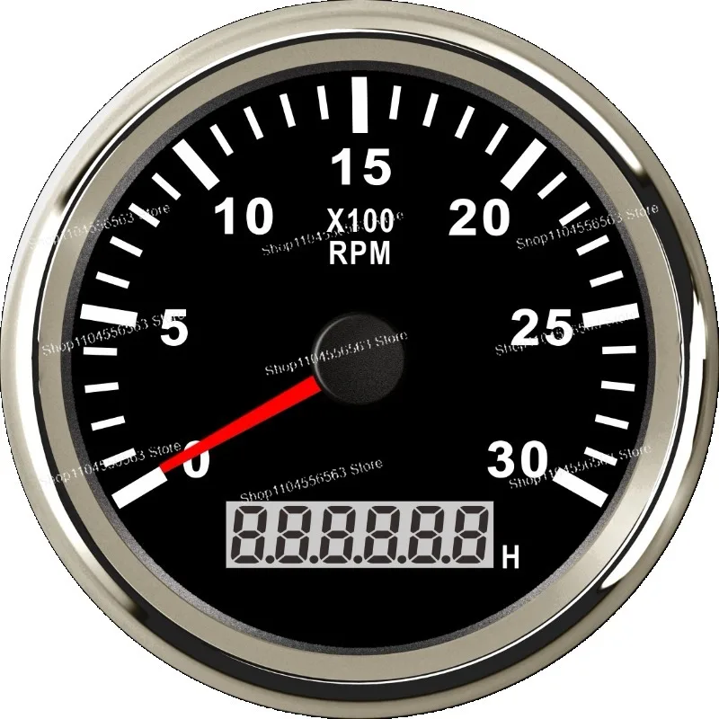 Construction Vehicle Engine 8-speed Chronometer Digital Display 52mm Connected To Generator Speed Sensor