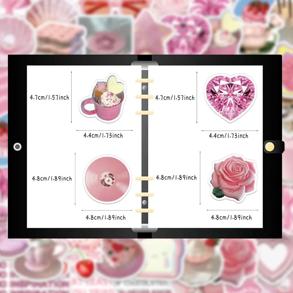 30PCS Creative Peach Girl Ins Style Stickers Phone Case Decoration DIY Phone Case Notebook Personalized Waterproof Stickers