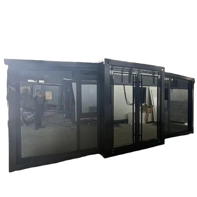 Customized 20ft Expandable Container House 2 Bedroom Kitchen Bathroom Prefab Foldable Tiny Home Made Sandwich Panel Steel Hotels