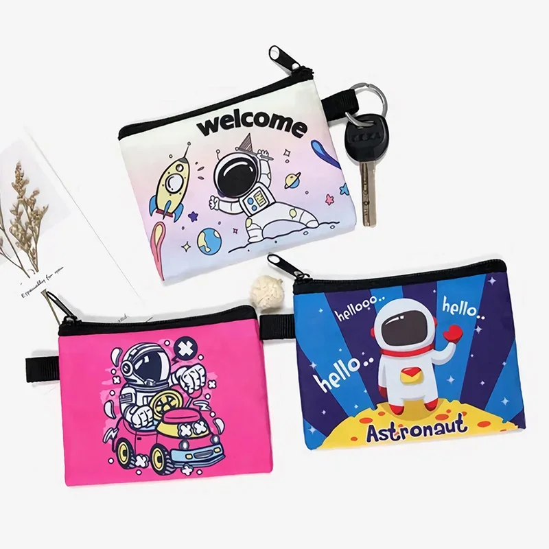 Pielęgniarki z kwiatowym nadrukiem unisex portmonetka mała torba na słuchawki organizer na słuchawki Mini różne kosmetyczne szminki torba do przechowywania — zdjęcie 3