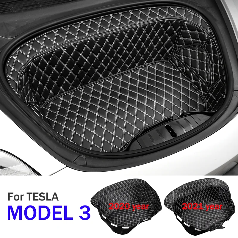 

Car Front Trunk Storage Mat Cargo Protective Bottom Pads For Tesla Model 3 Y Wear-resistant Dirt-resistant Interior Accessories