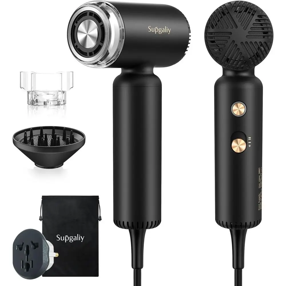 

Dual age Travel Hair Dryer, Mini High-Speed Blow Dryer or ast Drying, Ionic Hairdryer with Diuser Git Women, Lightweight Compact