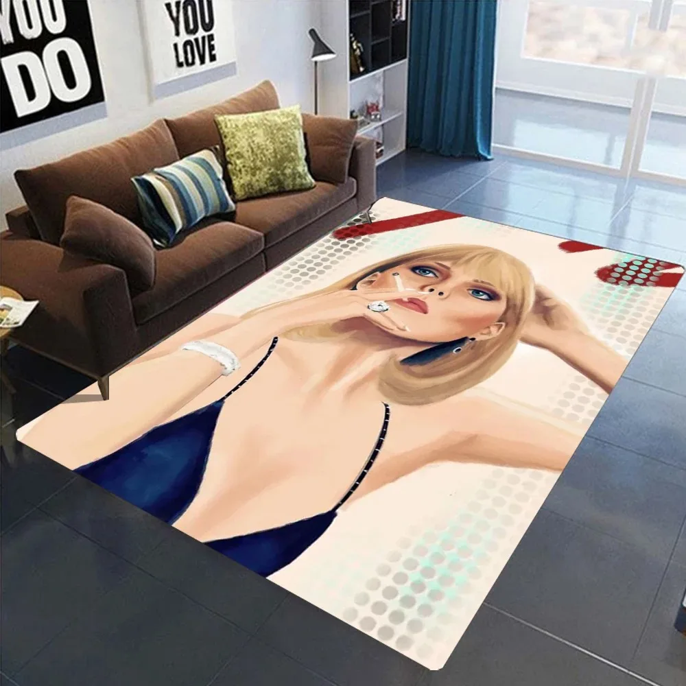 

Scarface Tony Montana The World Is Yours Movie Rug for Bedroom Living Room Carpets for Room Floor Mat Home Decor Non-Slip Rug