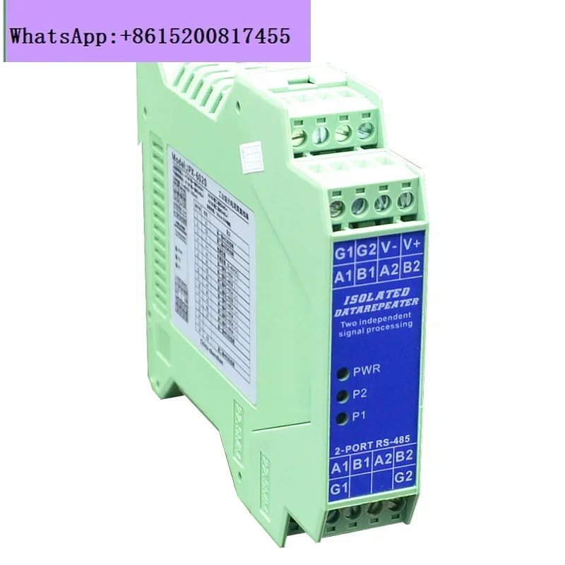 

Dual RS485 Signal Amplifier Repeater Photoelectric Isolation Extension Module