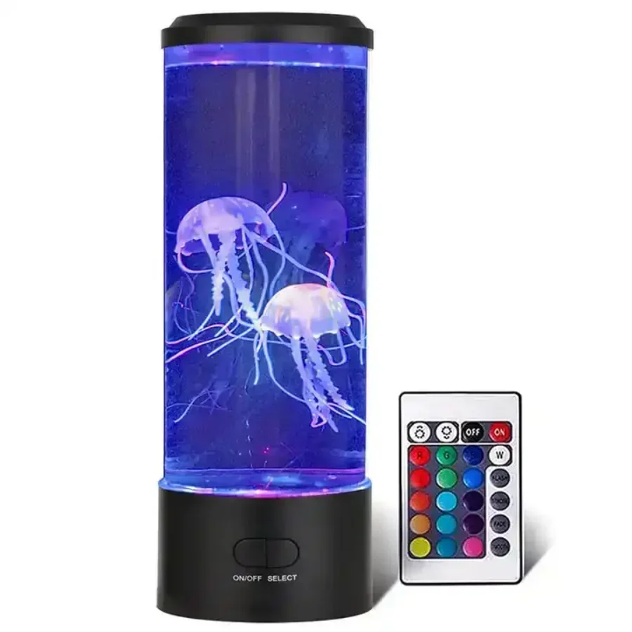 Novelty Design Jellyfish Light Relax Mood Lamp RGB Holiday Lighting Lamp  Gift Desktop Night Light