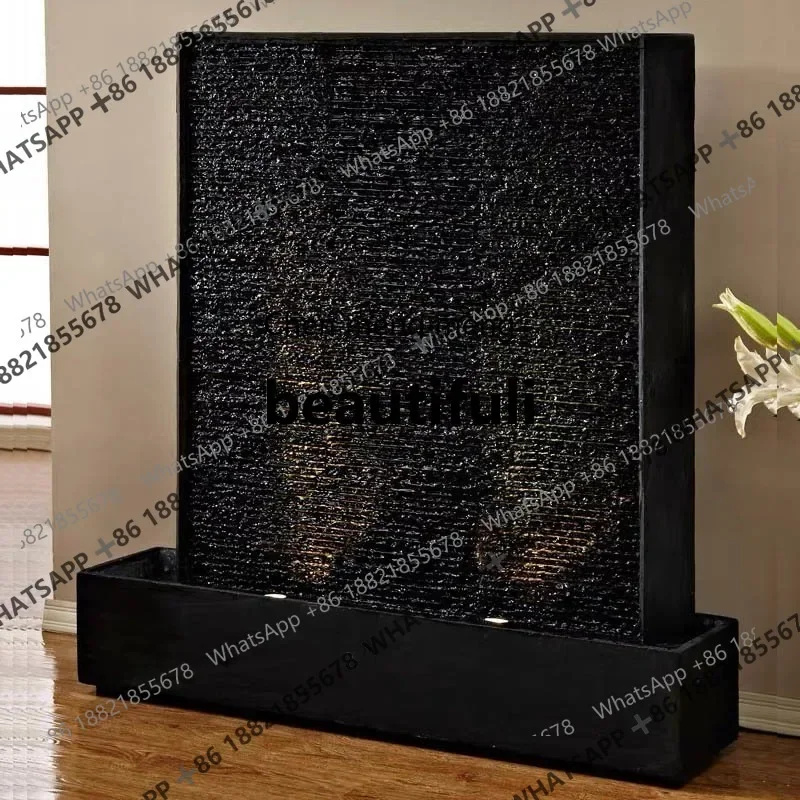 X  Courtyard water landscape villa company entrance partition rockery fountain fish pond ornament