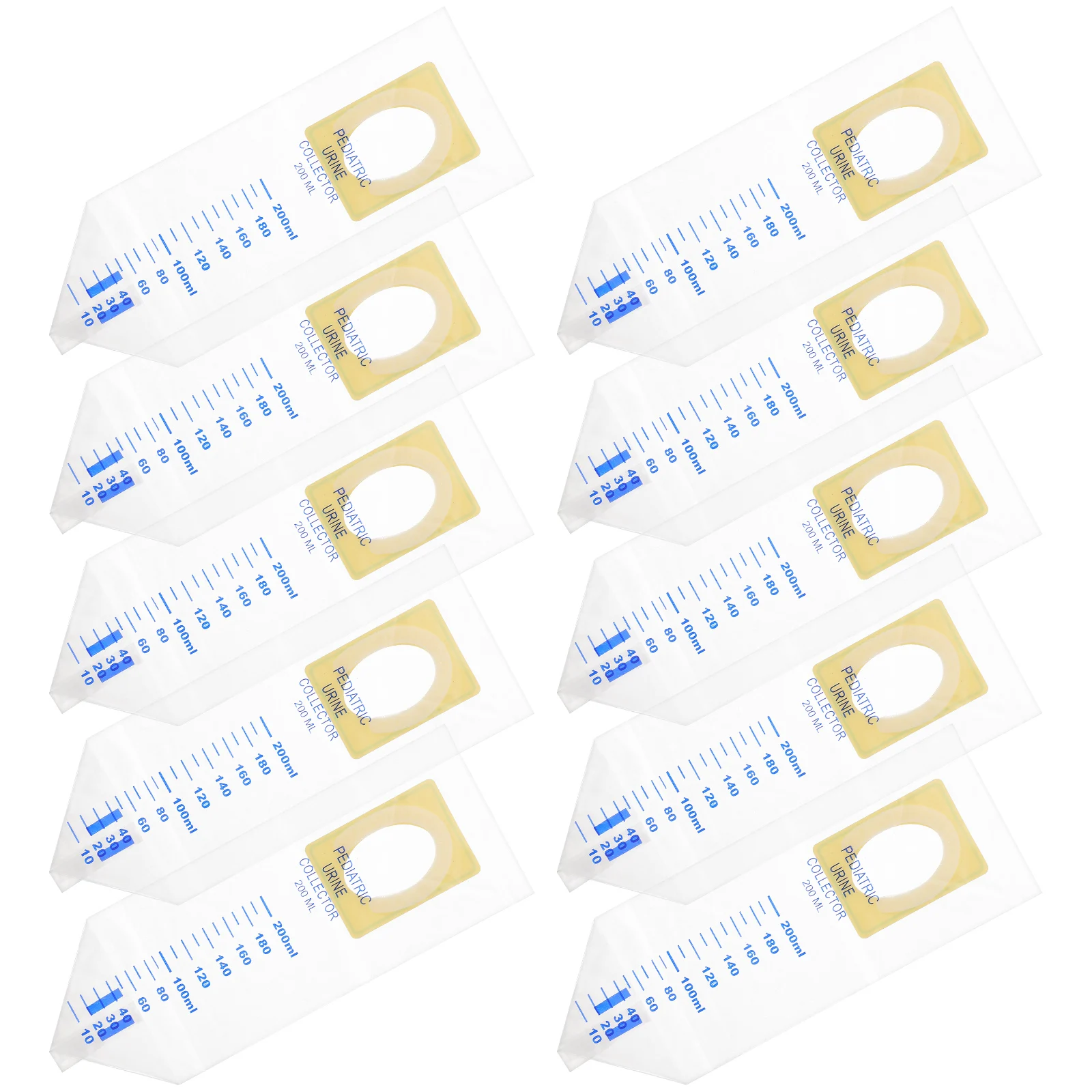 

20 Pcs Pediatric Urine Bag Disposable 200ML Clear Catcher Infant Pee Bags Urinal Travel Home Use