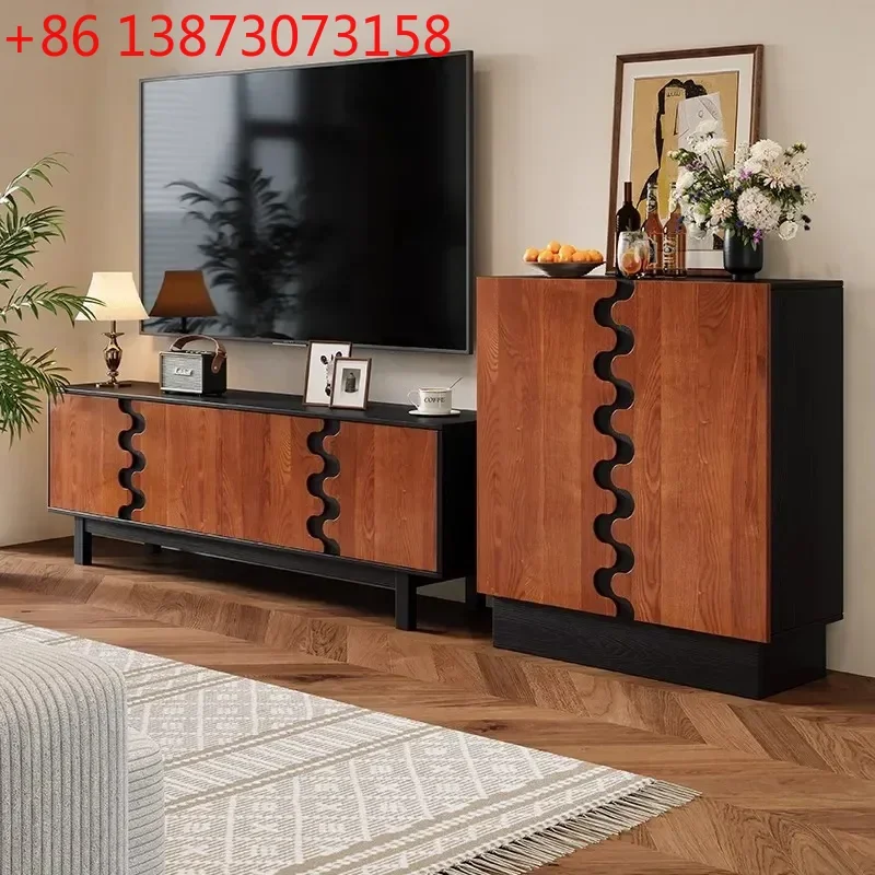 Wooden French Luxury Living Room Cabinets Organizers Storage Apartments Vetrina Soggiorno Furniture For Home