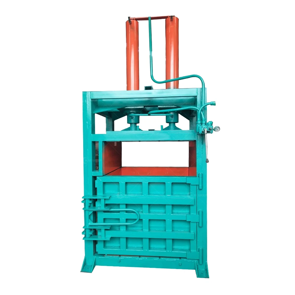Electric Vertical Hydraulic Cotton Baler Textile Cloth Recycling Bailing Machine Waste Bale Press Machine Customized