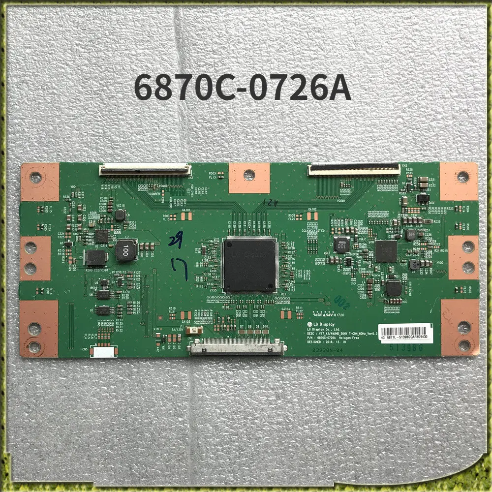 

6870C-0726A V17 4349UHD T-CON 60HZ T Con Board 6870C Tcom Board Placa TV Tcon Board TV T Con Board 6870C 0726A Replacement