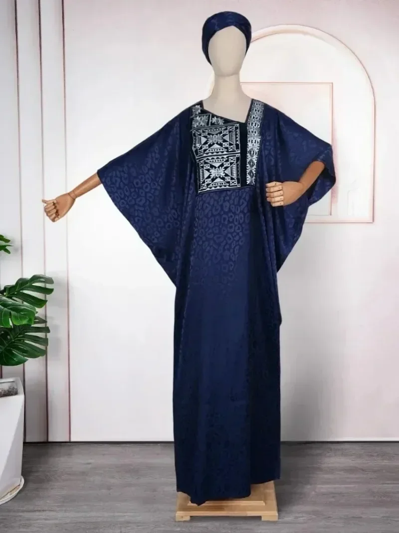 Abayas-vestido musulmán africano de lujo para mujer, caftán largo, vestidos de fiesta de noche, bata Boubou, Abaya, 2025