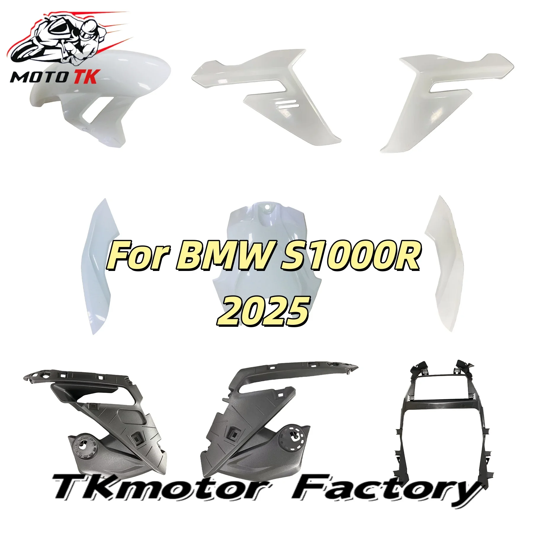 For BMW S1000R 2025 Fender Frame Cover Fixed Wing Fuel Tank Side Panel Fairing Kit New ABS Motorcycle Accessories