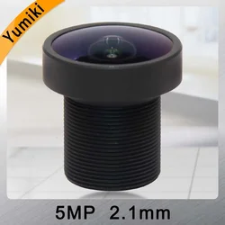 Yumiki 5.0Megpixel M12 MTV 2.1mm 5MP HD CCTV Camera Lens IR HD Security Camera Lens Fixed Iris
