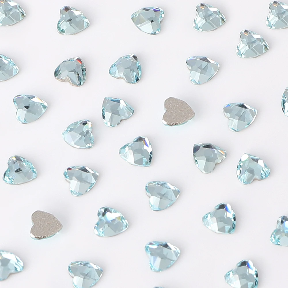 50 قطعة عودة مسطحة الخوخ القلب يتوهم حجر الراين سوبر فلاش الأظافر اكسسوارات مسمار الماس والمجوهرات الزجاج سحر الراين