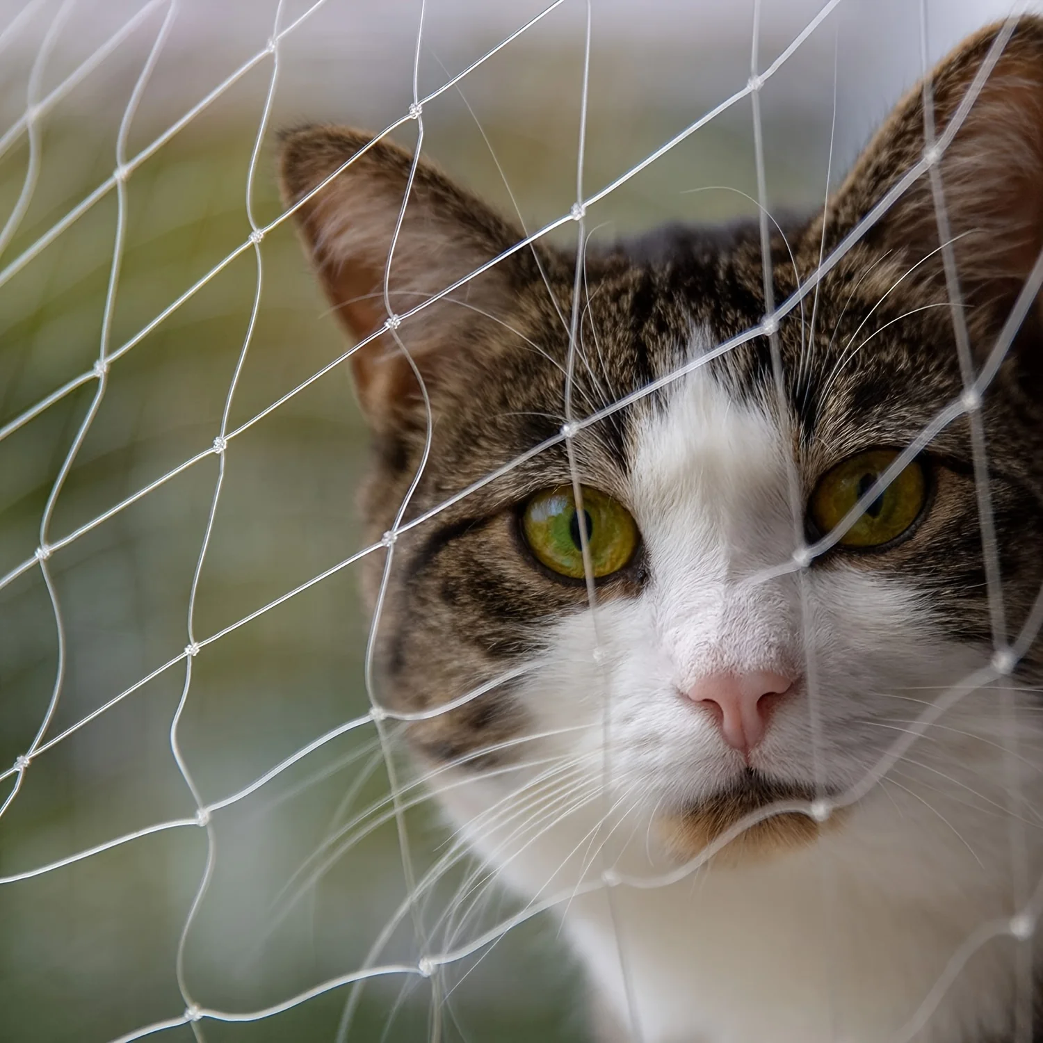 1 Set Transparentes Katzenschutznetz in Verschiedenen Größen mit Zubehör für Balkon und Treppen - Verhindert Haustierstürze und -flüchtungen