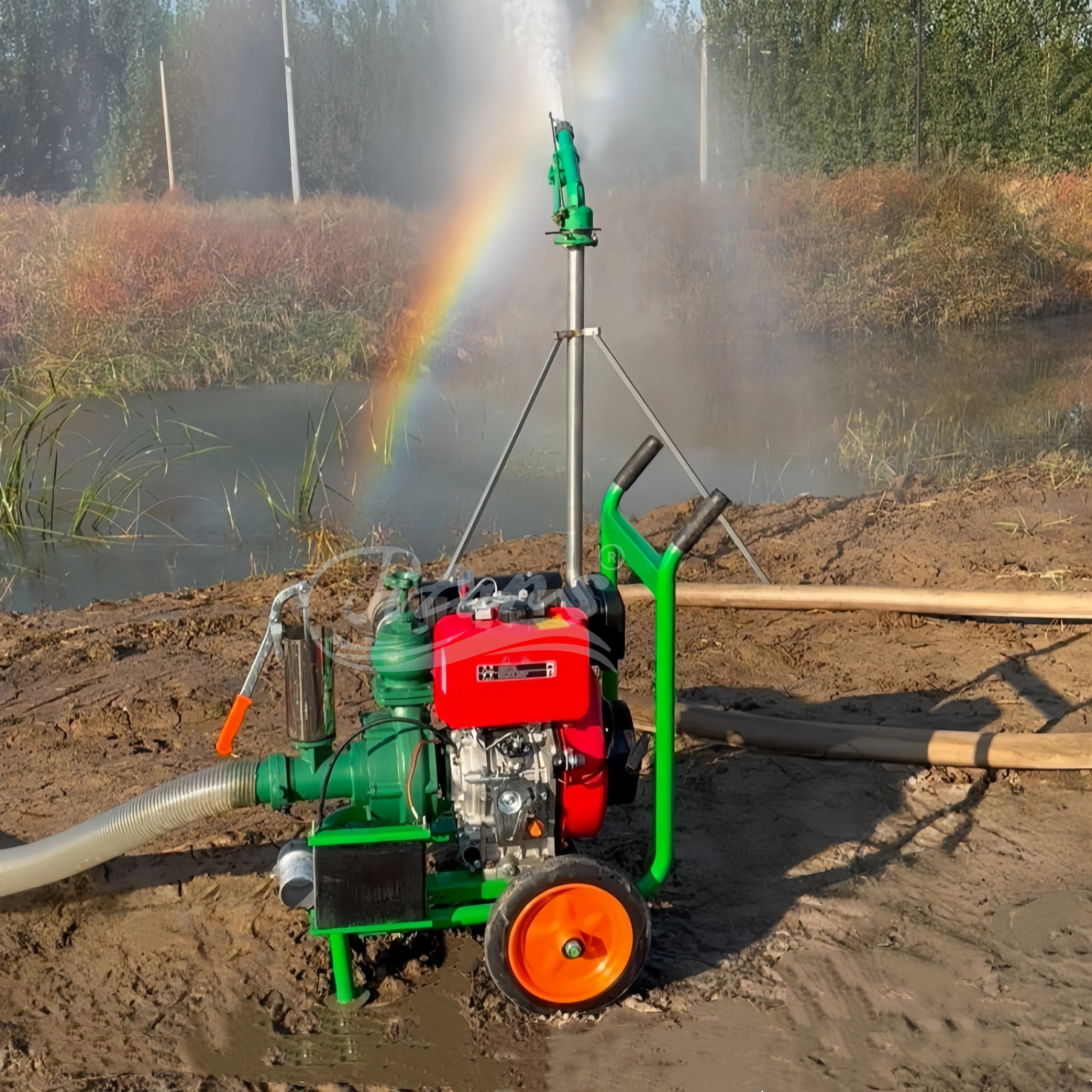 Titans 360° Gear Drive Auto Rotation Rain Sprinkler Metal for African Farms Garden Lawn Farm Agriculture Irrigation