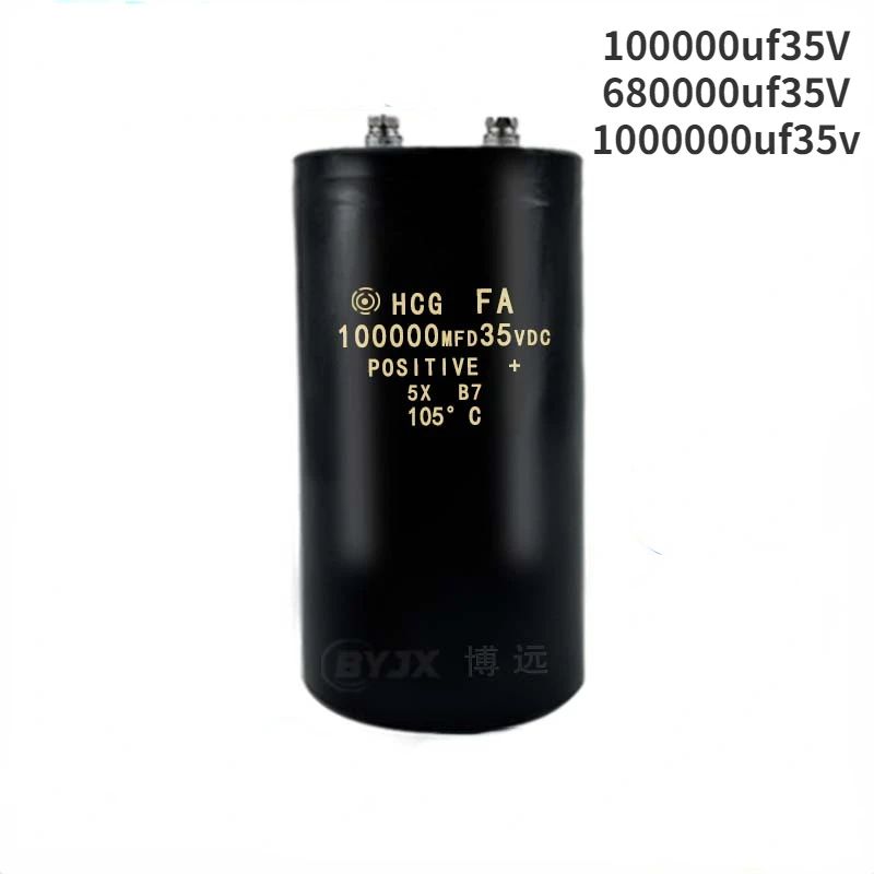 

HCG FA 35V100000uF 35V680000uF 1 million aluminum electrolytic capacitor 1000000MFD 35VDC capacitor eletrolítico JP(Origin)