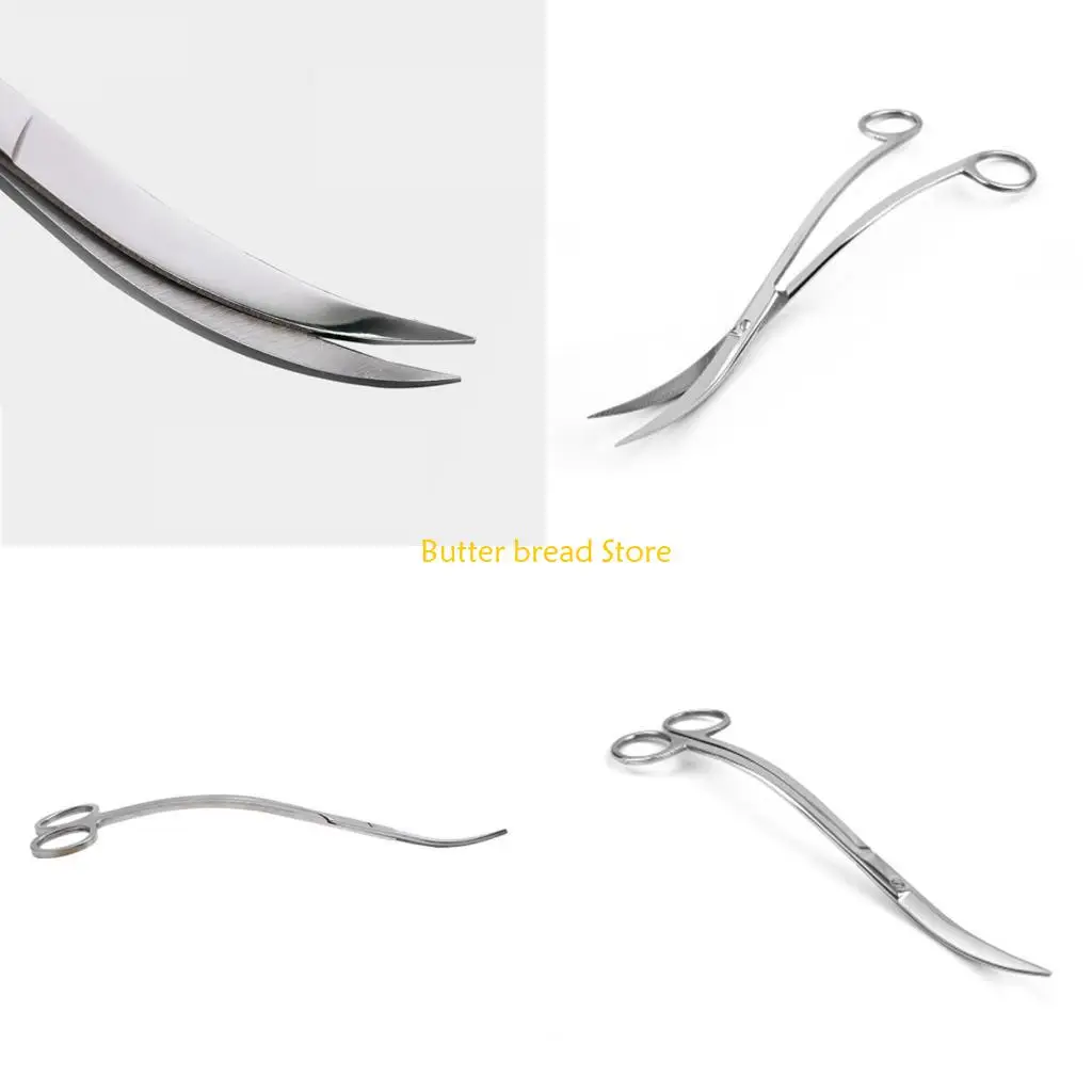 

W89C Ножницы из нержавеющей стали с изогнутым кончиком, студенческие ножницы для рукоделия, резак для ухода за домашними для для