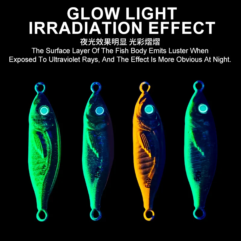 TEASER  J93 30- 100g Sea Fishing Slow Jig Metal Jigging Spoon 3D Print Laser Artificial Bait Jig Lures Super Hard Fishing Lure view 3