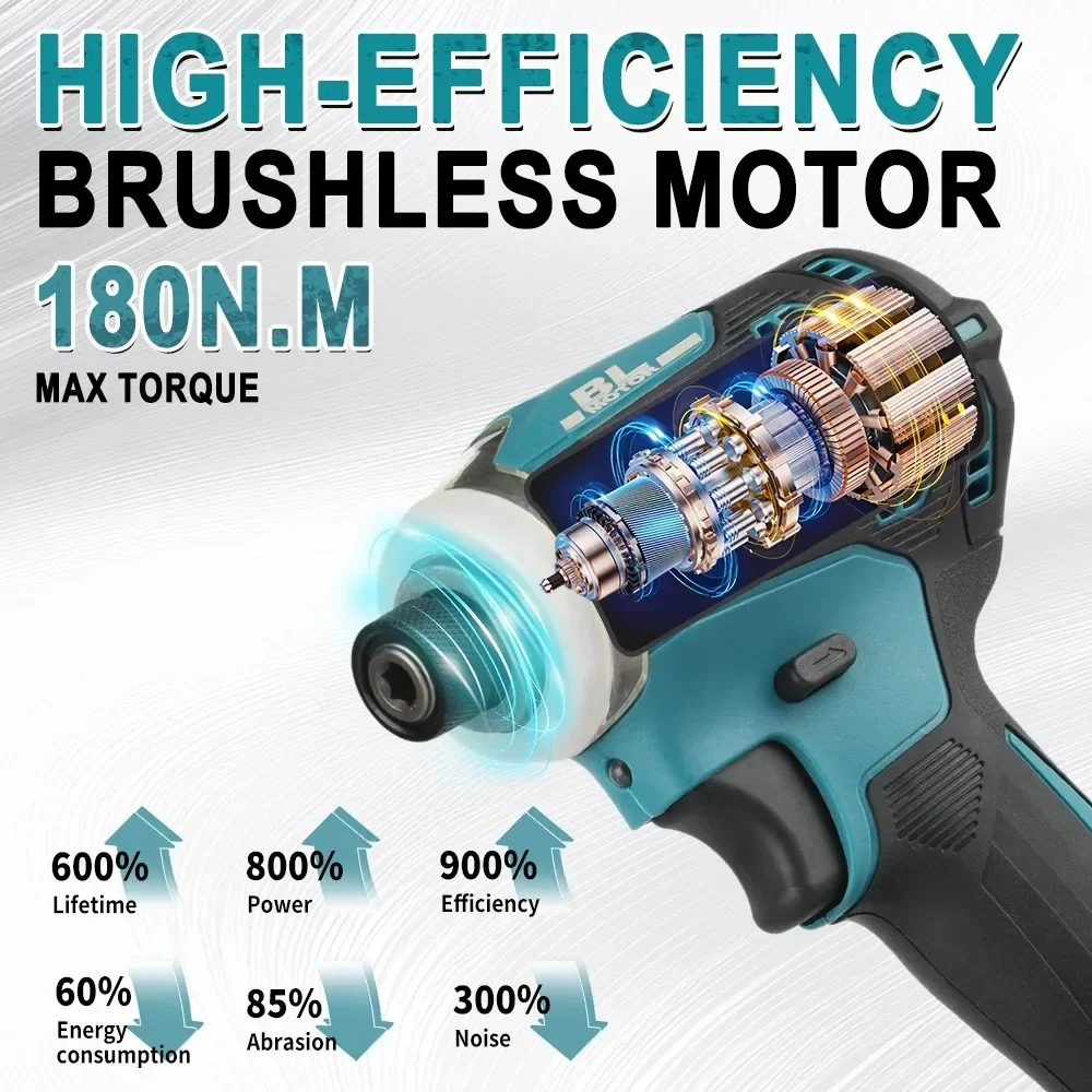 Makita DTD171 Wireless 18V Impact Driver Brushless Tool For Furniture Assembly Daily Home Renovation Jobs