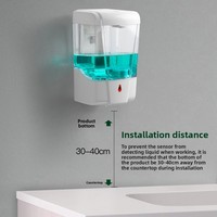 Automatic Hand Sanitizer Sensor Wall-mounted Large-capacity Kitchen Household 700ML Smart No-punch Soap Liquid Dispenser
