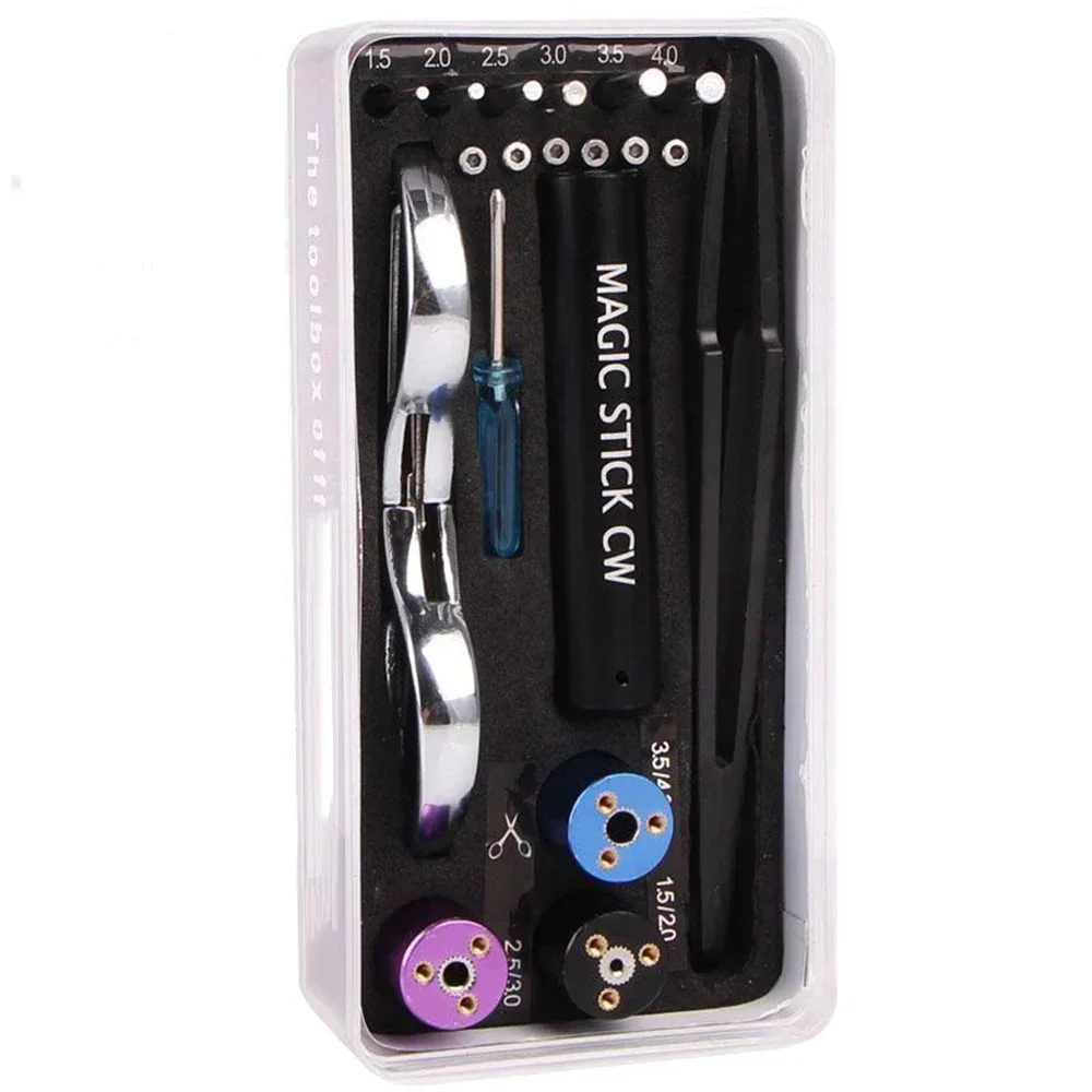 Tool Kit Coil Jig CW-20/ CW-25/ CW-30 Scissors Tweezers Stick Coiling Winding Pliers Wire DIY Tools Set