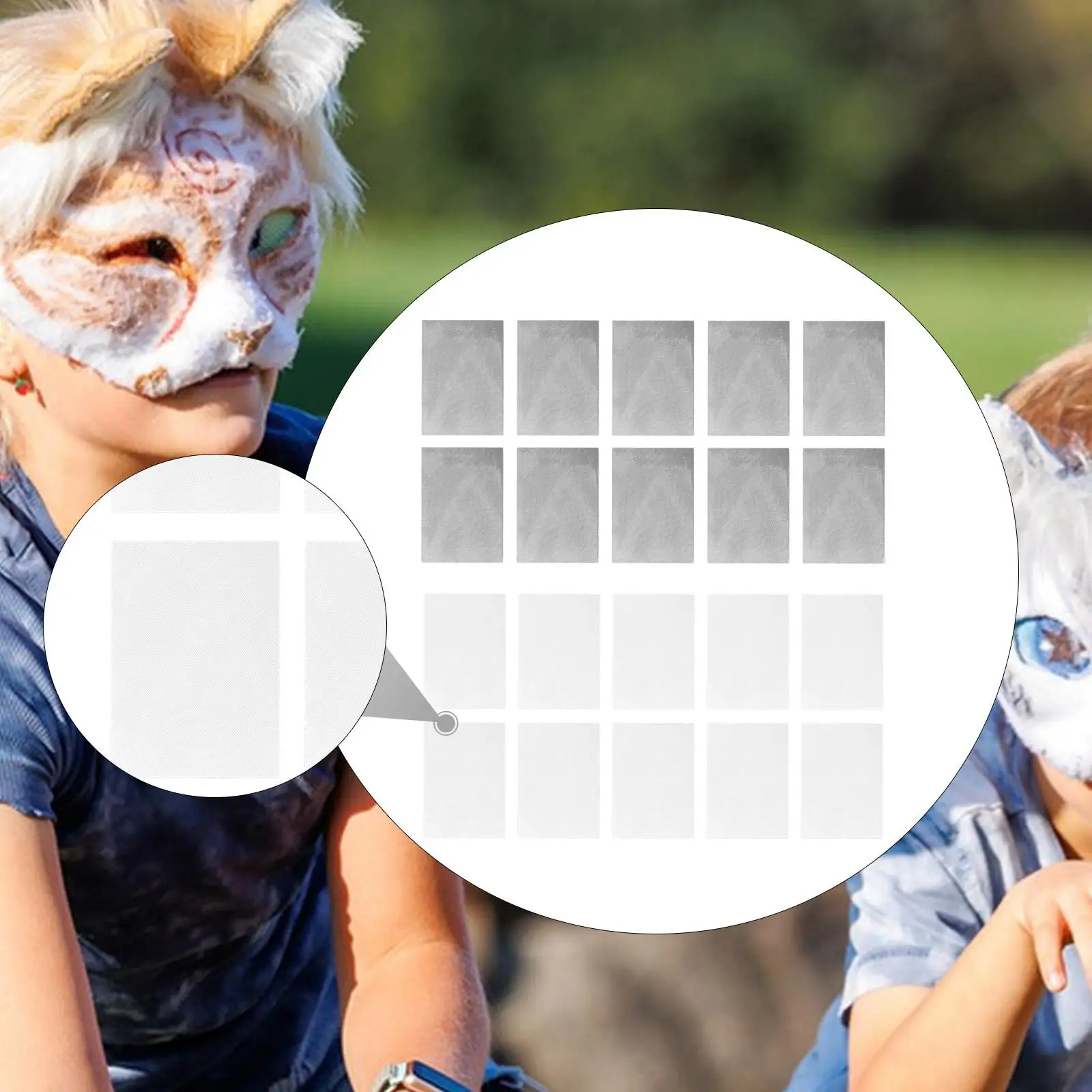 10x Fursuit Eyes Mesh Breathable Eye Mesh Sheet لمهرجان عيد الفصح