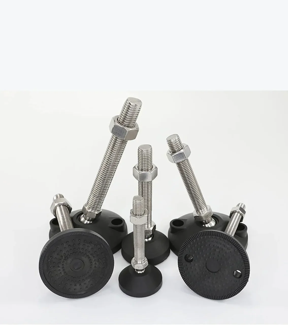 1-4 個調整可能な旋盤脚直径 80 ミリメートルネジ調整可能なレベリングフィートスイベルベース関節脚 M8 M10 M12 M14 M16 M18 M20