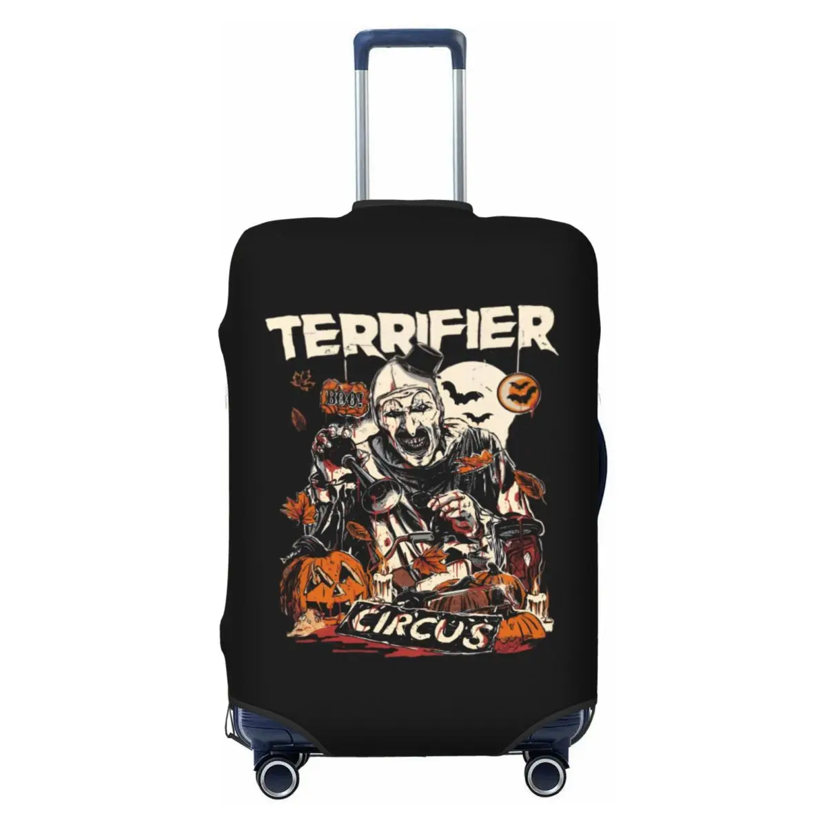 

Custom Horror Clown Halloween Movie Terrifier Luggage Cover Cute Suitcase Protector Covers Suit For 18-32 inch