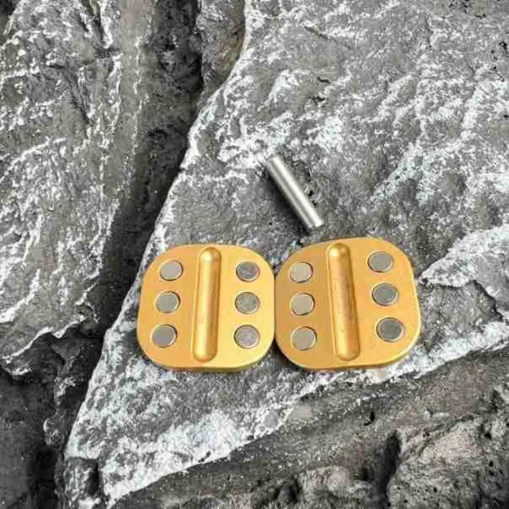 Hand Spinner Button Keys Fidget Cliker Zinc Alloy Enhanced Focus Magnetic Fidget Slider Sensory Haptic Metal Fidget ADHD Autism