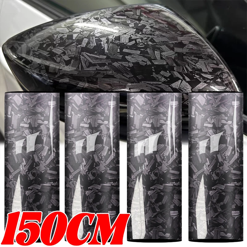 

Car Carbon Fiber Film Glossy Black Car Body Film Forged Carbon Fiber Vinyl Wrap Film Self Adhesive Decal Sticker Cars Part