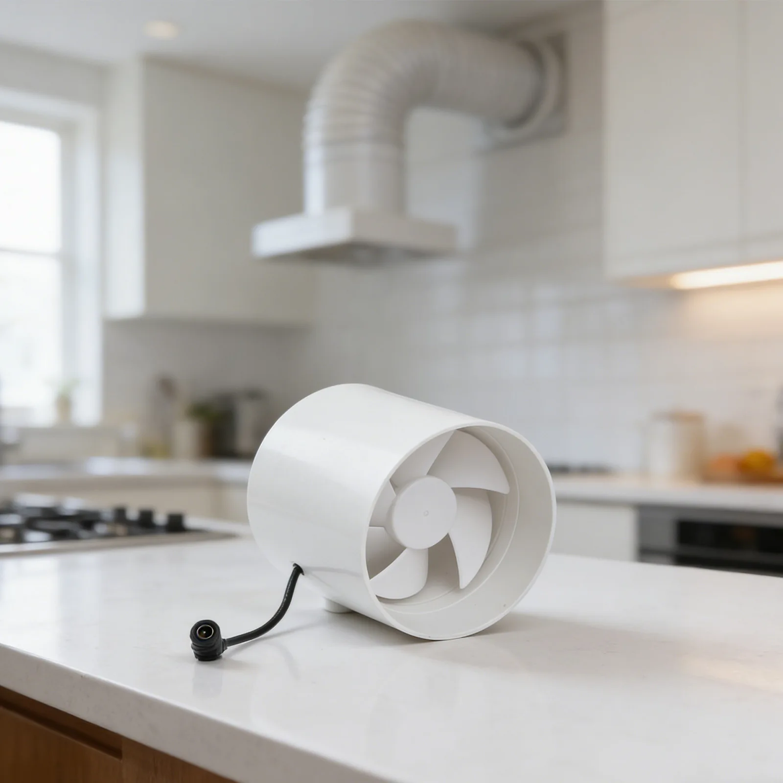 Kitchen Ventilation 4 Inch PVC Fan Standard Pipe Specification Fan Ventilation Fan 110*140mm Removes Kitchen Fumes