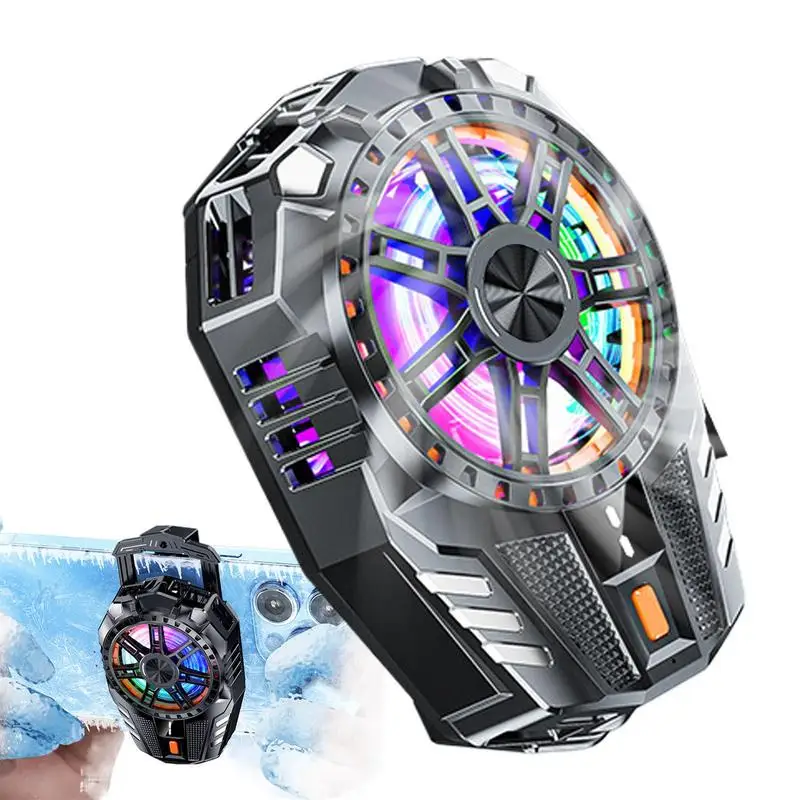 Phone Cooler Cellphone Cooler Portable Computer Cooling Fan Rechargeable Phone Cooling Fan For Game Tablet Temperature Control