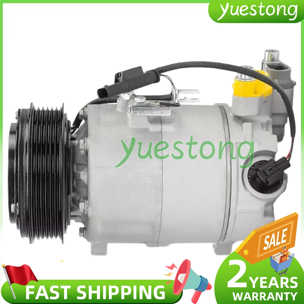 64526842619 AC Compressor w CP01 Style & 6-Groove Pulley for BMW X1 X2 Mini Cooper Clubman 64525A21D11 64526842618  64525A21D12