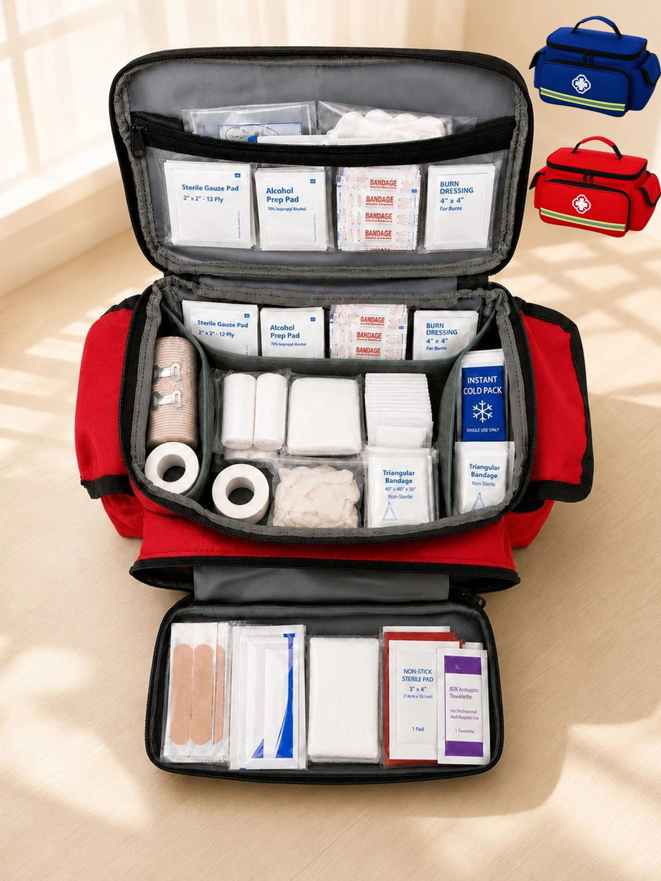 Cross-border medical waterproof medicine storage bag large capacity home medicine bag outdoor emergency first aid kit