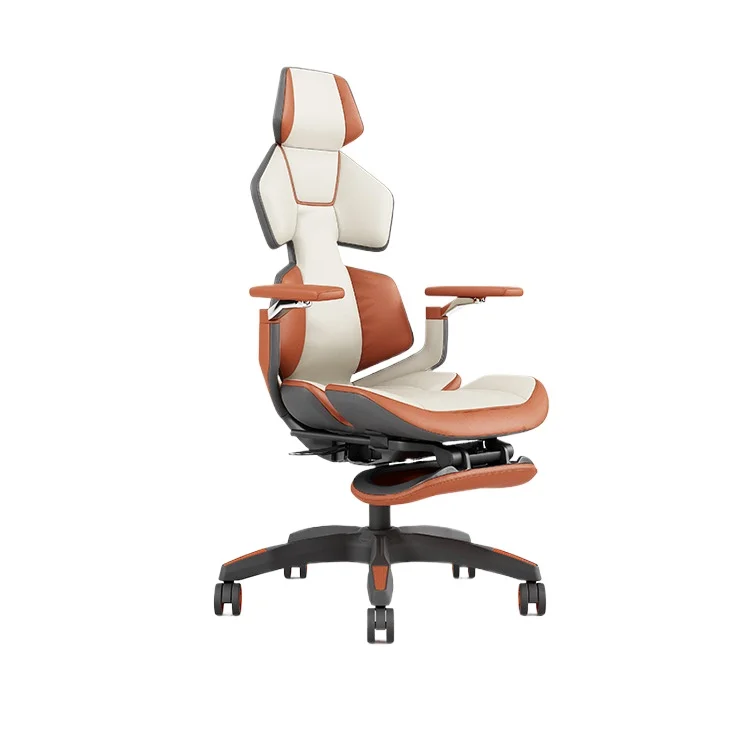 E-sports game live streaming host waist office chair, fashionable personalized leather chair