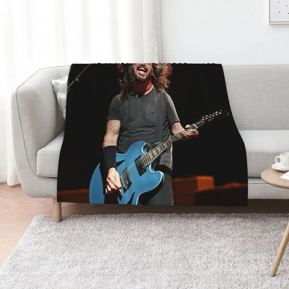 dave singing at fighter concert Throw Blanket Kid'S Custom Plaid Heavy Travel Sofa Throw Blankets