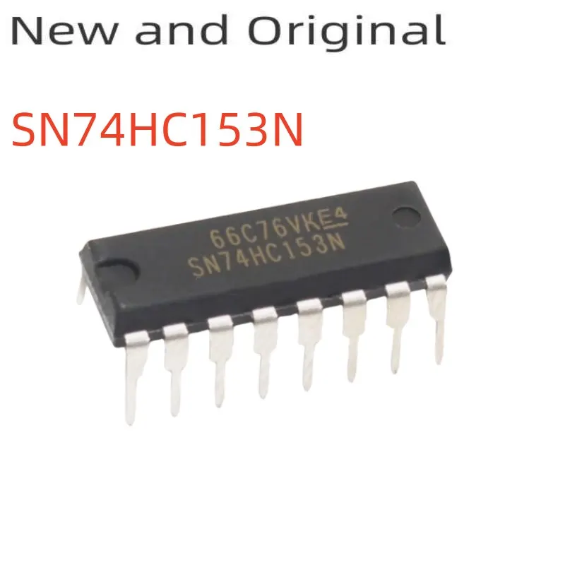 New and Original SN74HC153N DUAL 4-LINE TO 1-LINE DATA SELECTORS/MULTIPLEXERS